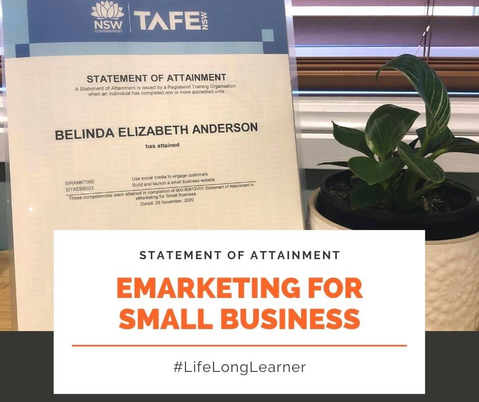 TAFE NSW Statement of Attainment in eMarketing for Small Business