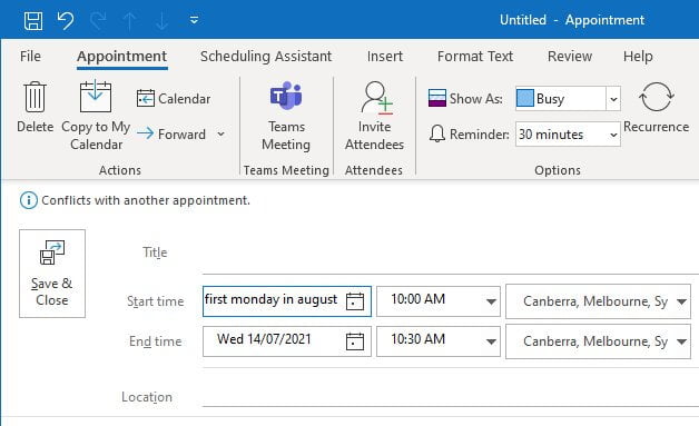 Improve Time Management with the Outlook Calendar